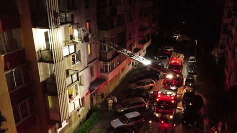 VIDEO Incendiu într un bloc din Târgu Mureş din cauza unui uscător de