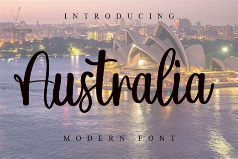 Australia Font by ABBAsalam · Creative Fabrica