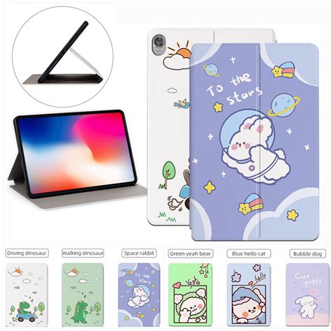 Lenovo Tab M10 Fhd Rel Hd 10 1 Tb X306 X605f X505f X605fc X605lc Case Tablet Cartootn Pu