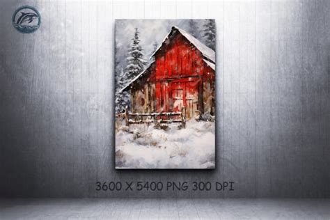 Christmas Barn Wall Art Bundle Bundle · Creative Fabrica