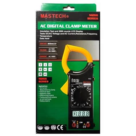 Mastech M266 Clamp Meter at ₹ 775/piece | मास्टेक क्लैंप मीटर in New ...
