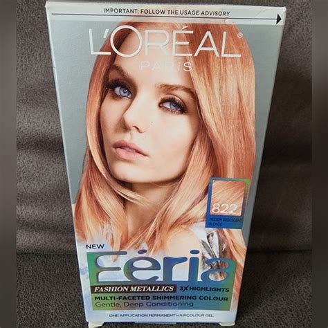 L Oreal Hair Loreal Paris Feria Multifaceted Shimmering Rose Gold Medium Iridescent Blonde
