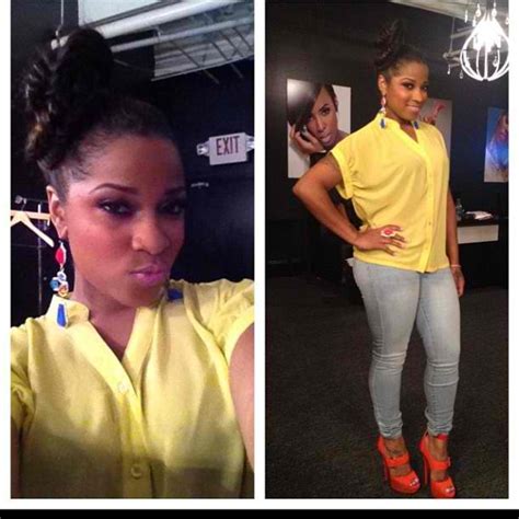 Toya Wright Wearing Her Own Clothing Line Garb Fashion Celebrity