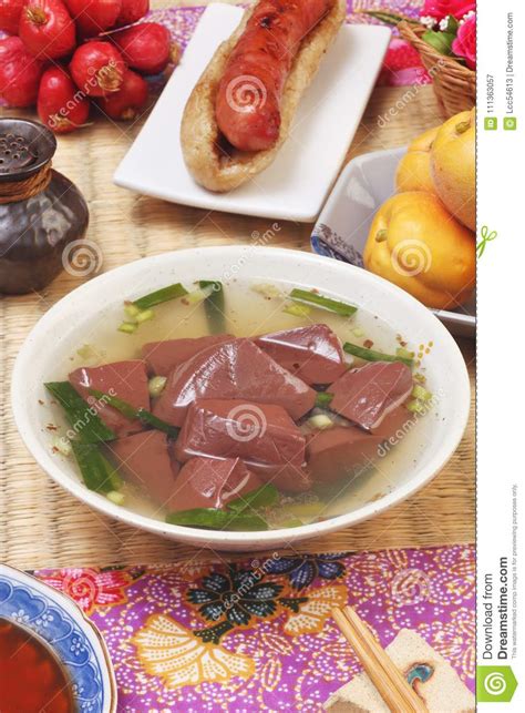 Sopa Da Geleia Do Sangue De Carne De Porco Imagem De Stock Imagem De