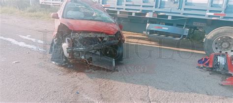 Fuerte Accidente En Carretera Durango Parral Deja Una Mujer Lesionada