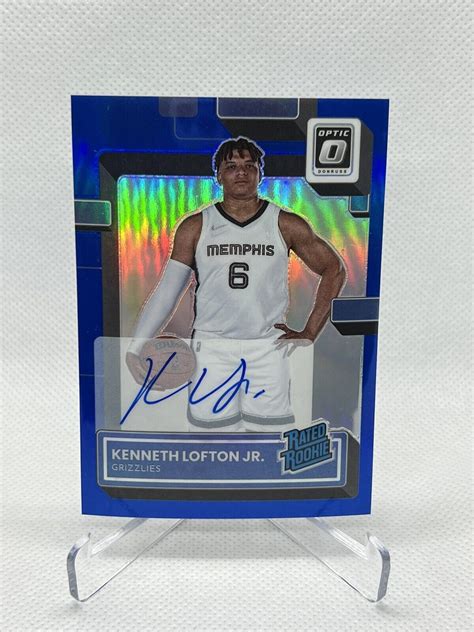 Panini Donruss Optic Kenneth Lofton Jr Blue Auto Ebay