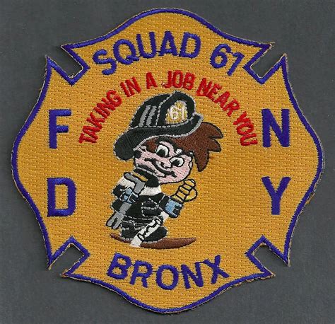 Fdny Bronx New York Squad Company Fire Patch