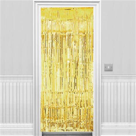 Gold Foil Door Curtain 24m X 92cm Party Delights