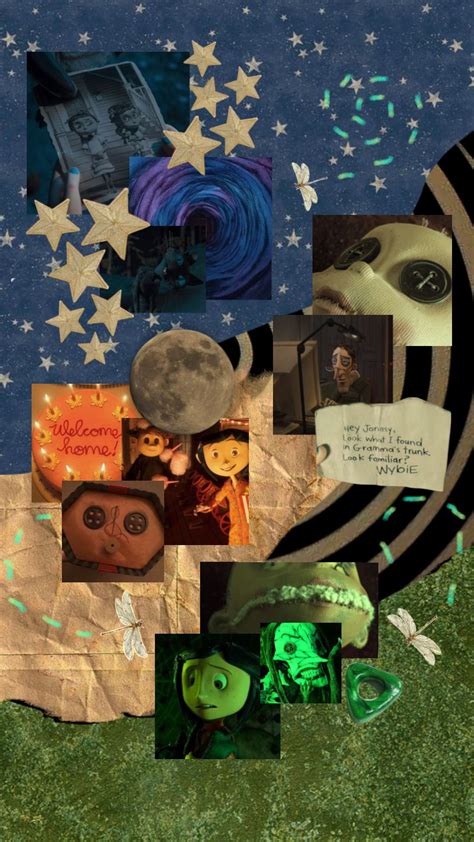 Coraline Coralineaesthetic Moodboard Collage Coraline Aesthetic