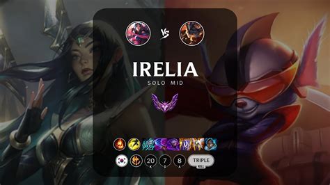 Irelia Mid Vs Rumble Kr Master Patch 13 10 Youtube