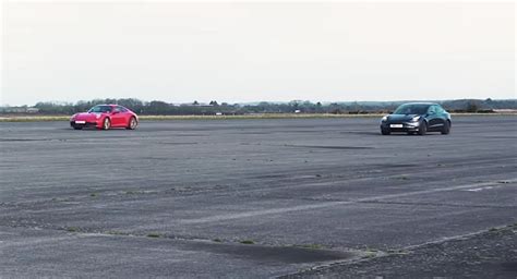 Tesla Model 3 Faces Porsche 911 Carrera S In A Gauntlet Of Intense