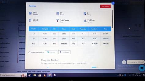 Rrb Po Mock Test Score Mock Test Analysis Mocks In