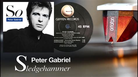 Peter Gabriel Sledgehammer 1986 Vinyl LP YouTube