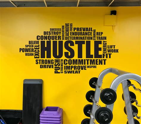 Gym Wall Decal Office Wall Decal Inspirational Wall Decal Etsy