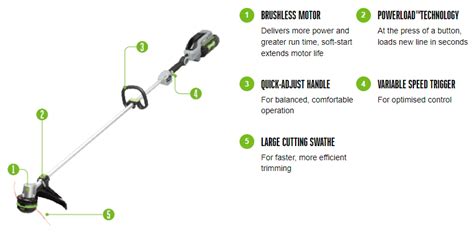 Ego Power St E Cm V Cordless Grass Trimmer Bare Tool