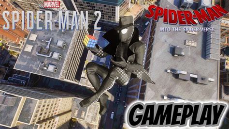 Marvel S Spider Man Ps Into The Spider Verse Noir Suit Free Roam