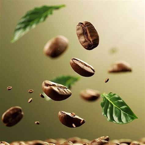 H Roasted Coffee Bean Falling Banner For International Coffee Day