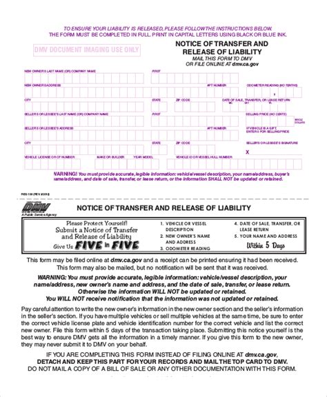 Free 8 Sample Liability Release Forms In Pdf Ms Word