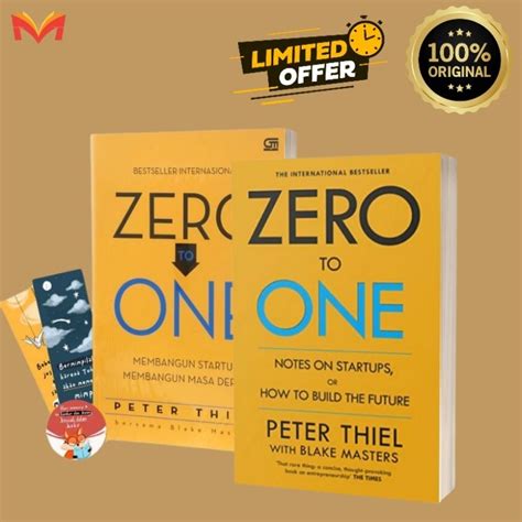 Jual Buku Zero To One Membangun Startup Membangun Masa Depan Peter