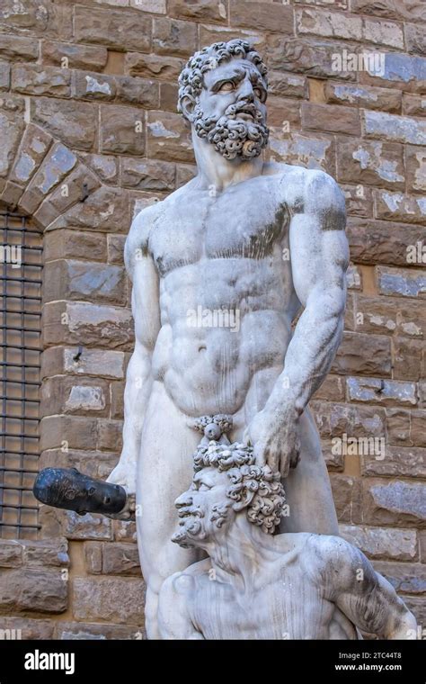 Statue Of Hercules And Cacus At Piazza Della Signoria Florence