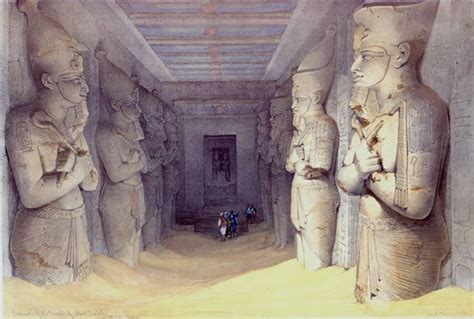 David Roberts Interior Of The Great Temple Of Aboo Simbel 19th