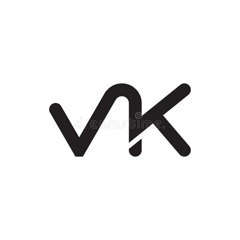 Vk Initial Letter Vector Logo Icon Stock Vector Illustration Of