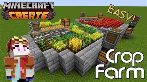 Minecraft Create Mod Easy Fully Automatic Crop Farm Perfect