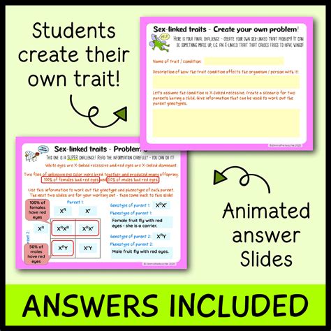 Sex Linked Traits Google Slides Emmatheteachie