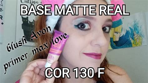 base matte real Avon Collor trend blush Avon unicórnio ATENÇÃO PRIMER