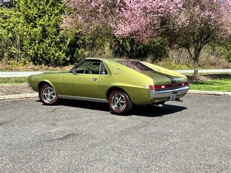 1969 Amc Amx 69 390 4 Speed Willow Green With Black Interior Barn