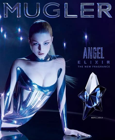 Hunter Schafer Enchants In Mugler Angel Elixir Perfume Ad