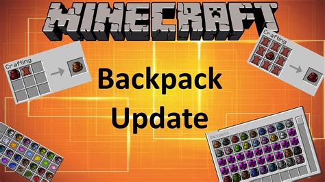 Backpack Update Minecraft 1102 Mod Showcase Youtube