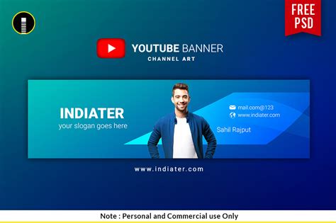 Youtube Banner Psd Template Free ~ Addis Visual