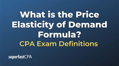 What is the Price Elasticity of Demand Formula?