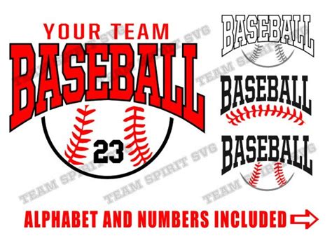 Baseball Svg Baseball Team Shirt Svg Download File Dxf Eps  Etsy