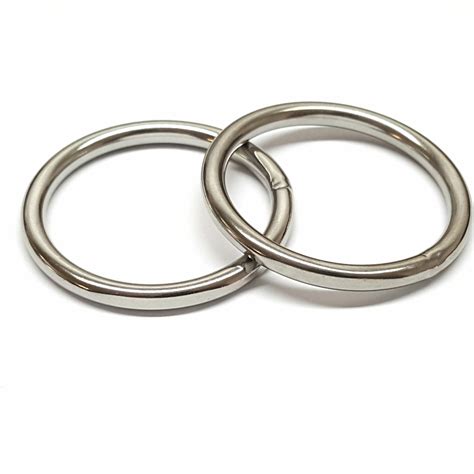 2 Pack 2 Stainless Steel Welded Ring Hill Leather Company