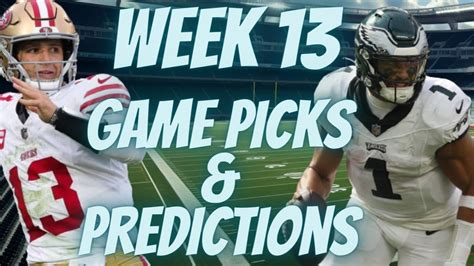 Nfl Week 13 Predictions And Picks Espn Pick Em Week 13 Week13picks Footballpicks Youtube