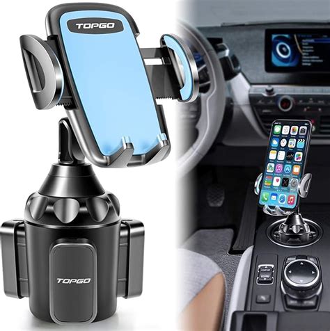 Upgraded Topgo Universal Adjustable Cup Holder Cradle Car Mount For