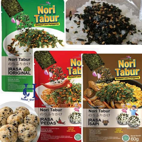 Jual Nori Tabur Rumput Laut Panggang Rasa Originalpedassapi 60gr