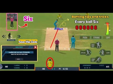 Real Cricket Batting Tips And Tricks Hard Mode Rc Perfect