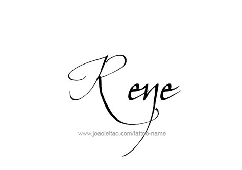 Rene Name Tattoo Designs