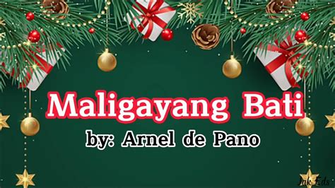 Maligayang Bati By Arnel De Pano Minus One Youtube