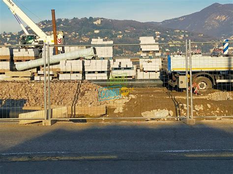 La Situazione Oggi Al Cantiere Delle Paratie Di Como Arrivato Il