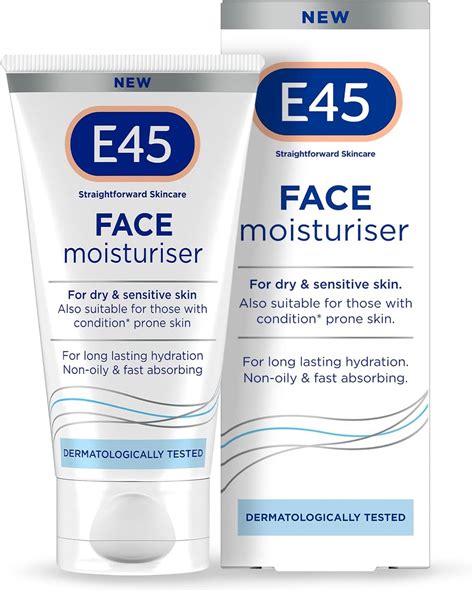 E45 Face Moisturiser Hydrating Face Cream For Long Lasting