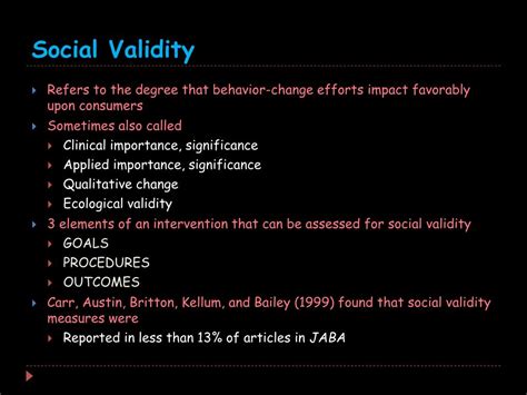 Ppt Social Validity Powerpoint Presentation Id 261368