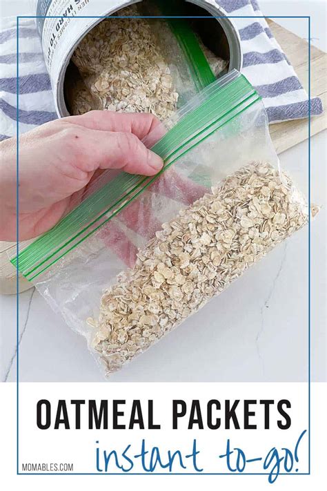 Homemade Instant Oatmeal Packets Recipe Momables