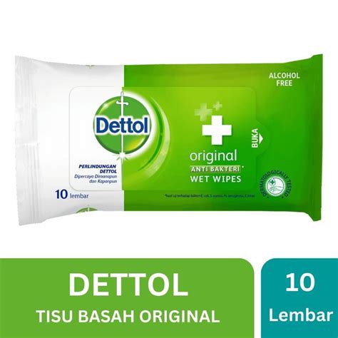 Jual Dettol Tisu Basah Original Antiseptic Wet Wipes Lembar Grosir