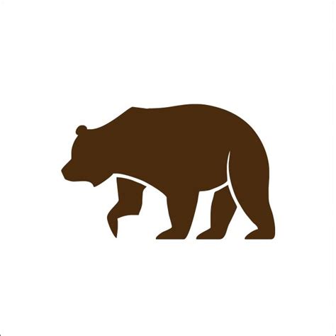 Animal Bear Silhouette Vector PNG, Animals Vector Bear Silhouette Logo ...