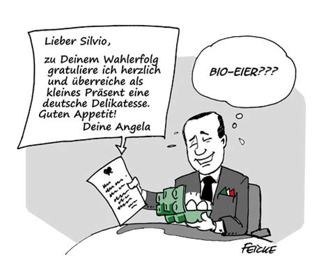 Pr Sent F R Silvio Von Feicke Politik Cartoon Toonpool