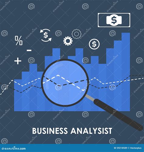 Illustration Of Business Analysis Concept Stock Vector Illustration Of Style Marketing 59218589